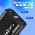 1~6PCS GaN USB C Charger Quick Charge 3.0 Type C PD Fast USB Charger For 14 13 12 Max Galaxy S23 Ultra. 