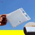 Queen Bee Isolator Introducing Cage Plastic Equipment Reusable Beekeeping Yellow. 