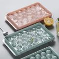 Ice Cube Tray Round Cubes Plastic Ice Cube Maker Mold With Lids. 