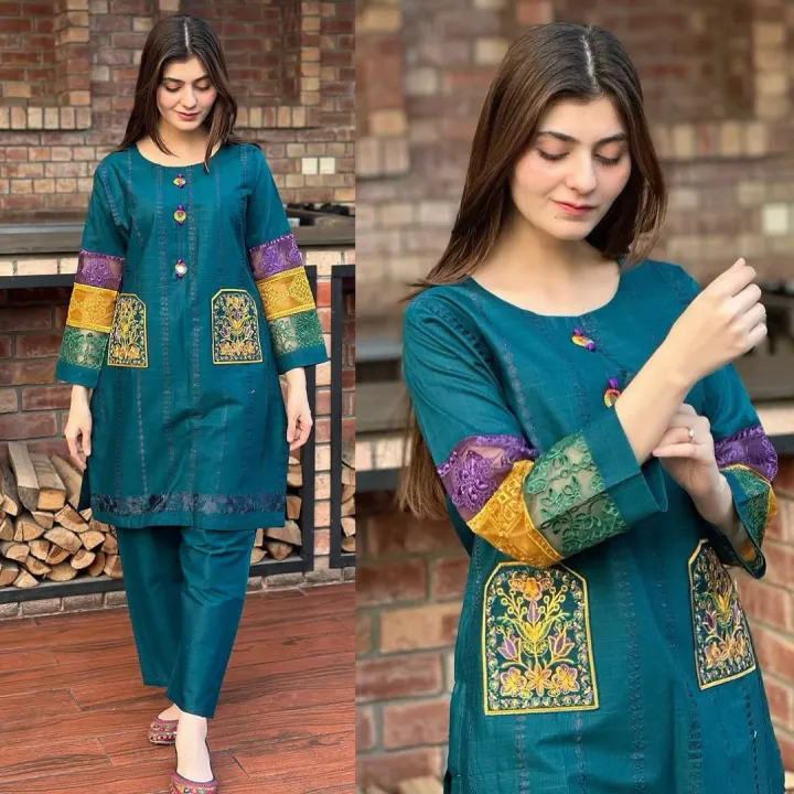 Ladies Luxury Embroibered Chickenkari Suit Collectionn by MUSCARI main image 0