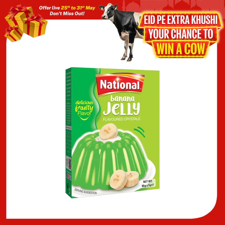 National CRYSTAL JELLY BANANA 80G