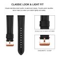 Watch band 20mm Rose Gold Buckle Leather Watch Band For Garmin Venu / SQ / SQ2 / Venu 2 Plus. 