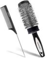 Hair Blow Dry Brush Hot Curling Flexible Ceramic Bristle Round Hair Brush with Anti Slip Blow Dry Brush For Men n Women. 