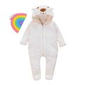 Cute BABY Newborn Baby Boy Girl Clothes Long Sleeve Hoddies Bear Zipper Baby Romper Clothes Autumn Winter Wear 0-18M. 