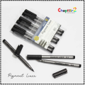 Pigment liner, Water Based Brush Markers Different Size Pigment Liner Triangular Fine liner Pens for Art Supplies Stationery. 