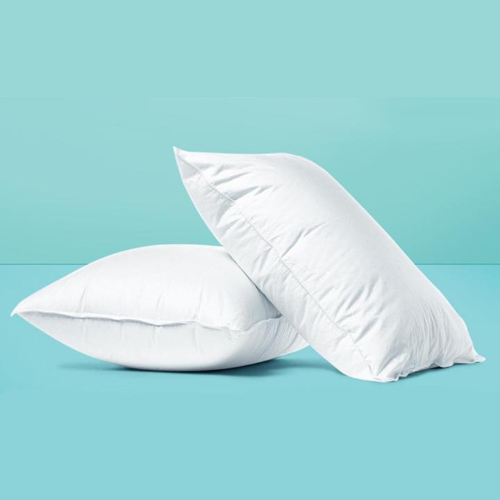 Ball Fiber Bed Pillow 2 PC  Home & Hotel Collection White Sleeping Pillow  Polyester Filled Standard Size 18 x 28 Inches  High Quality Pillow  Filling Imported Polyester Ball Fiber - Standard Pillow