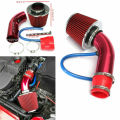 Cold Air Pipe For Car Performance & Good Fuel Average & Modification 76mm 3" Cold Air Intake Induction Pipe Kit + Silicone Vacuum Hose + Clamps Car Universal Trim Red  Aluminum Tube (Red). 