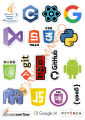 10 Pcs Programming Languages 9.0 New Logo Stickers Pack For Laptop, Desk Notebook Mobile covers DIY Stickers - JangoMango Store. 