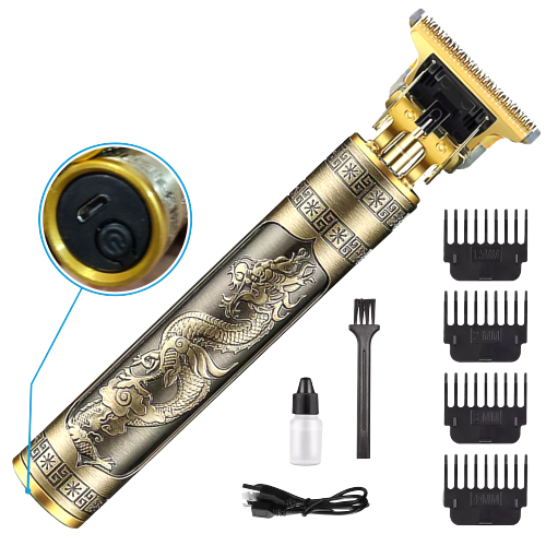 Vintage T9 Trimmer for Men Hair Zero Gapped Clipper Professional Cordless Haircut Electric USB Charging