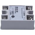 Single Phase Solid State Relay DC-DC SSR-40DD 40A DC3-32V DC5-60V White+Silver. 