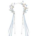 Girl Hair Accessories Retro Tassel Ribbon  Metal Hairpin Tiaras Chinese Wedding Bride Headpiece Flower Headband Chinese Style Headwear Ancient Style Hairpin Hanfu Hair Crown. 