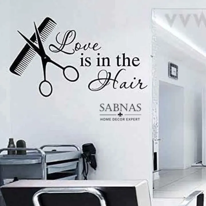 Sabnas%20Love%20Is%20In%20Hair%20Salon%20Wall%20Decal%20Sticker%20Vinyl%202%20X%201%20Feet%20Wall%20Decor%20Stickers%20For%20Beauty%20Salon%20girls%20boys%20hair%20salon%20hair%20Parlor%20fashion%20Black%20color%20-%20Image%202