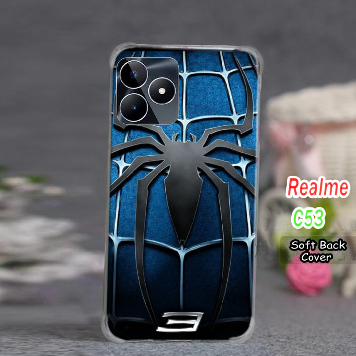 Realme C53 Back Cover - Spider Man 2Gud Soft Phone Case For Boys