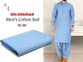 Sky Blue  Cotton Pure 100% original  Soft unstitched suit for men summer collection premium quality. 