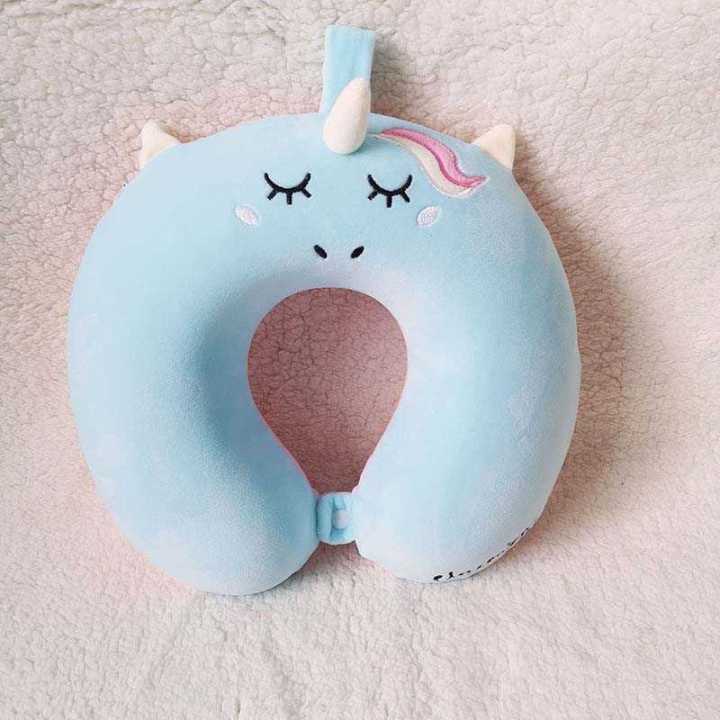 1 Piece Cute Cartoon U shaped Pillow Portable Unicorn Neck Pillow For Traveling Outdoor Activities Office Nap Pillow Daraz.pk