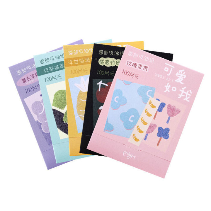 essence%20100%20piece%20Refreshing%20Portable%20Special%20Oil%20Absorbing%20Paper%20Facial%20Part%20Female%20-%20Image%205