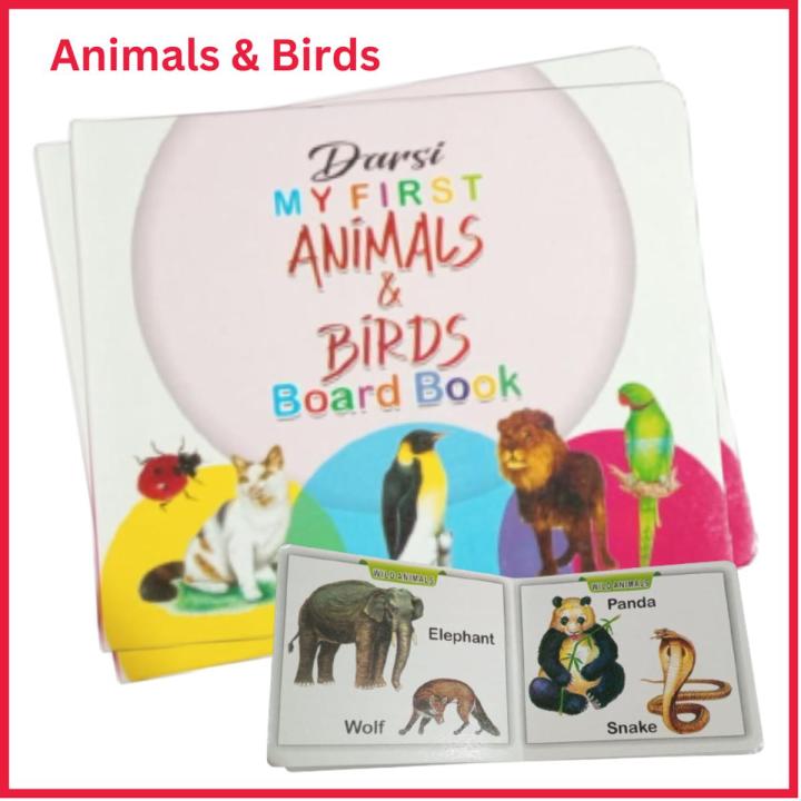 My First Animals & Birds Board Book for Kids Learning "First Kids Early Education" Premium Quality Books for Kids