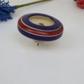 (Pack of 3) Wooden Hand Made with Rope Lattu spinner Tornado Top Spinning Top. 