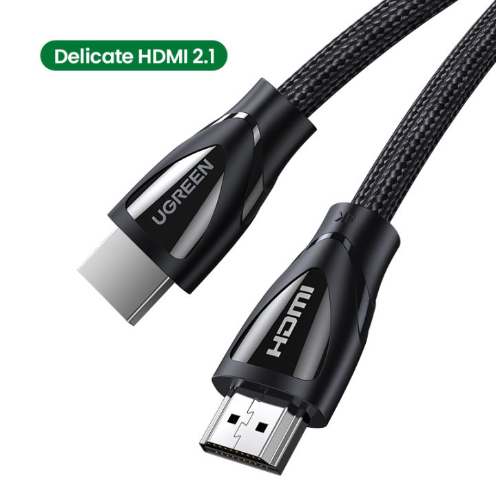 Ugreen HDMI Cable HDMI 2.1 Cable 8K@60Hz 4K@120Hz Ultra High-Speed 48Gbps for Apple TV PS4 8K TV Digital Cables HDR10+ HDMI 2.1
