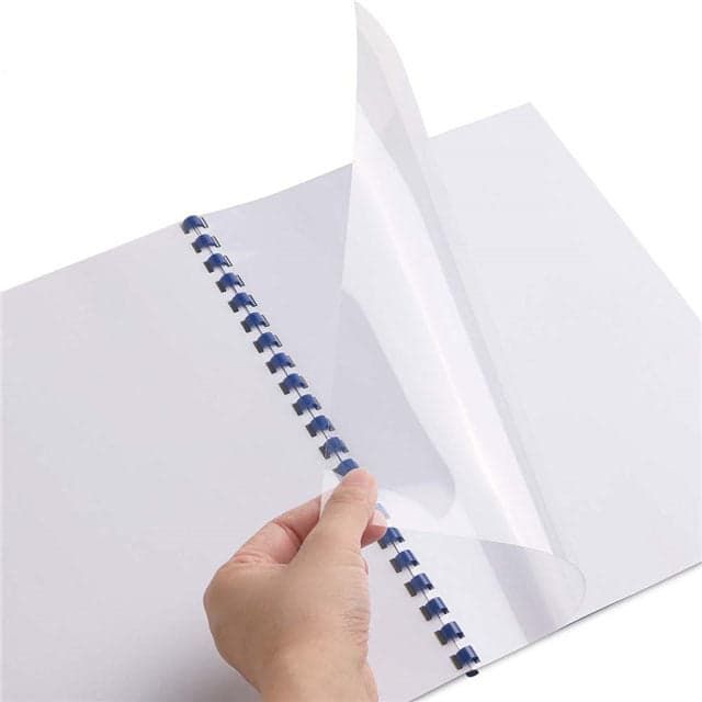 (High Quality) A4 Binding Sheets for Books – Transparent & Blue Binding Cover Sheet, Book Binding Sheets, Hard Binding Sheets, Xray Sheet & Book Covers Price in Pakistan (100 Pcs)