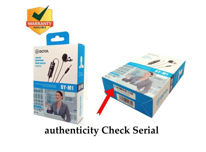 Original%202%20Years%20Warranty%20-%20Boya%20Mic%20M1%20Lavalier%20Collar%20Microphone%20for%20DSLR%20Camcorder%20&%20Android%20Phone%20-%20Image%203