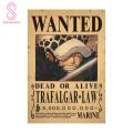 Anime Poster Clear Printing Dorm One Piece Wanted Luffy Wall Art Poster. 