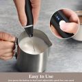 USB Rechargeable Milk Frother 2 in 1 Electric Coffee Beater Handheld Mixer Mini Egg Whisk Portable 3 Speed Foam Maker for Latte Cappuccino Cream Drink Mixer Kitchen Gadget Lightweight Easy Clean. 