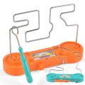Battery operated maze spiral game-Maze Game, Educational Puzzle Toys Classic Collision Electric Shock Bump Circuit Maze Game Intellectual Development Toys for Kid. 