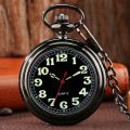 Men's Large Dial Luminous Pocket Watch, Retro Coverless Large Numbers Quartz Watch Gifts, Classic Uncovered Retro Quartz Pocket Watch. 