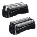 2PCS 21B/32B Shaver Replacement Head Knife Net Membrane for Braun Series 3 Electric Razors 3 301S 310S 320S 330S 340S. 
