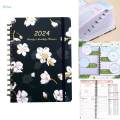 2024 Weekly Planner A5 12 Month Appointment Book for Office Adults. 