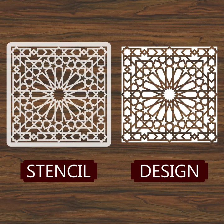 Geometric%20islamic%20Pattern%20Home%20%20D%C3%A9cor,%20Meditation%20Room,%20Fabric%20Painting%20ID#207%20-%20Image%204