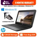 HP ORIGINAL CHROMEBOOK  128GB STORAGE  WINDOWS 10 INSTALLED  4 TO 6 HOURS BATTERY  11.6 INCHES FULL HD DISPLAY  WITH FREE LAPTOP BAG & CHARGER INCLUDED  TOP SELLING  MOST DEMANDED  TRENDY  HIGH PERFORMANCE  RELIABLE  AFFORDABLE. 