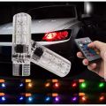 Remote Control Parking Bulb Super Bright 2x T10 5050 LED RGB. 