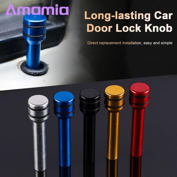 Car Door Handle Premium Alloy Car Door Lock Knobs Stylish Interior Door Latches for Enhanced Automotive Decor Set of 4 Pins -deformed Design Car Door Latch