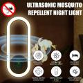 Ultrasonic mosquito repellent, insect control, chemical-free, eco-friendly, portable, outdoor protection, Light Sensor Energy-Saving Mosquito Killer USB Lamp. 