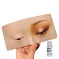 EYE DUMMY MAKEUP PRACTICE BOARD WITH CLEANER. 