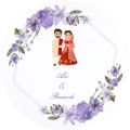 “Customized Wedding Stickers | 1.5 Inch | 70 / 140 / 210 Pcs | Personalized Labels for Weddings & Events”. 