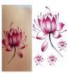 Temporary Body Art Lotus Flower Tattoo. 