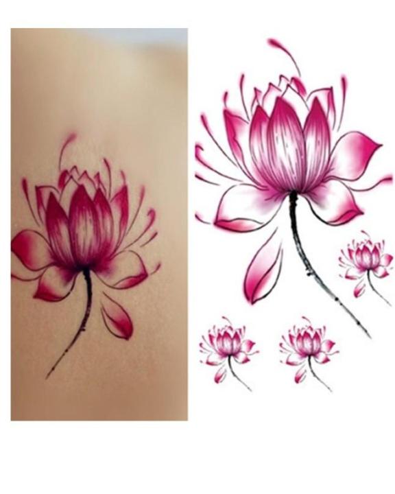 Temporary%20Body%20Art%20Lotus%20Flower%20Tattoo%20-%20Image%203