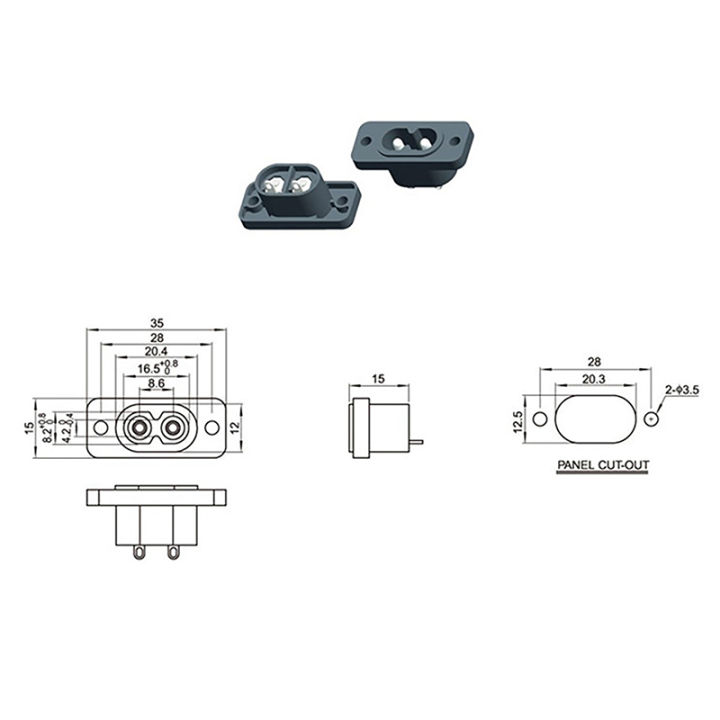 Male%20Power%20Socket%20Female%20Plug%20Power%20Outlet%20Embedded%20Electric%20Connector%20AC%202.5A%20250V%208-Shaped%20Plug%20Socket%20-%20Image%202