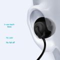 Noise Reduction Headphones with Microphone 3.5mm Wired Earphones Sleeping Headphone Give You a Good Sleep Black White. 