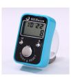 Digital Tasbeeh Counter With Time and date Function Hand Ring Finger Tally Electronic Tasbih Pray Counter 5 digit Portable LED - Any One Random Color. 