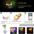 Automatic Sensor Light, Automatic changing color, Night Light, Color Changing Lamp, LED small night light, Flower Mushroom Lamp, , kids room Home LED. 