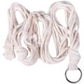 hanging planters for indoor plants-8 PCs Rope plant hanger-White. 