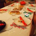 Christmas Placemat Heat-resistant Christmas Design Tableware Mat Festival Party Decor. 