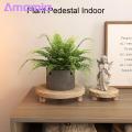 Wooden Display Stand Handcrafted Wooden Plant Stand for Indoor Outdoor Home Decor Stylish Flower Pot Holder with Wood Legs Buyers' Favorite Planter Pot Display Stand. 