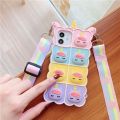 Pop Fidget Toys Bubble Case For iPhone 11 12 13 Pro X Xs Max XR 6 6s 7 8 Plus 5 5s SE mini Cartoon Unicorn Soft Silicone Cover. 