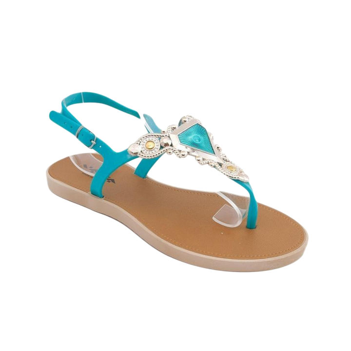 Maya Traders Sea Green Imported Italian Design Fancy Sandal for Women - 3K