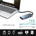 4-in-1 USB C Hub  4 Ports USB 3.0 Aluminum USB c Adapter OTG  Splitter Expander for MacBook Air Pro  iPad  Xiaomi Laptops Phone（4 in 1 USB）. 